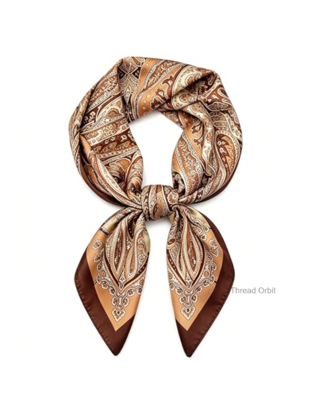 Silk Feeling Satin Head Scarf Bandana for Women 27.5" Square